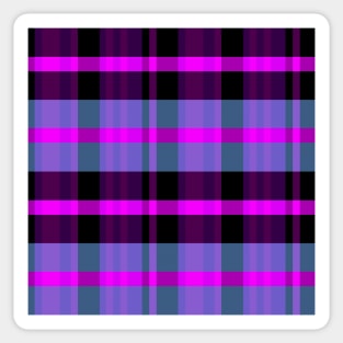 Vaporwave Aesthetic Iagan 1 Hand Drawn Textured Plaid Pattern Sticker